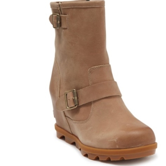 SOREL Joan Of Arctic Wedge II Boot Size 8.5 EUC Tan - Picture 2 of 10